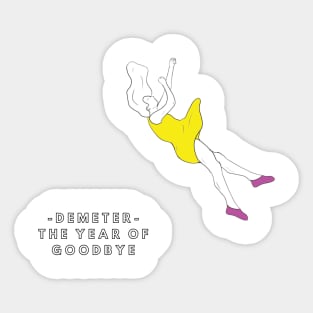 Falling Design - Year of Goodbye EP (Light/Black Print) Sticker